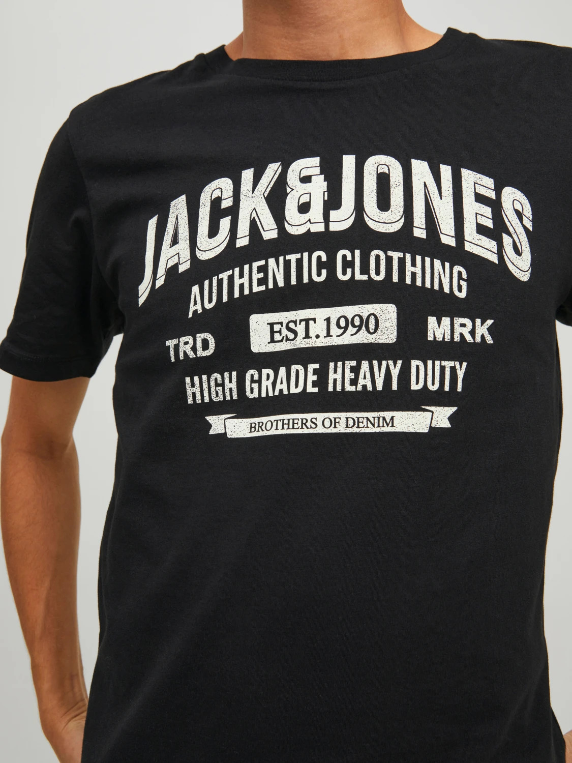 Футболка JJEJEANS TEE SS O-NECK NOOS 22/23 12210949-Black Jack&Jones M Чорний 12210949-Black