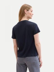 Футболка T-Shirt mit Print 1040544ХХ10932 Tom Tailor L Темно-синій 1040544ХХ10932
