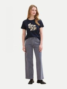 Футболка T-Shirt mit Print 1040544ХХ10932 Tom Tailor L Темно-синій 1040544ХХ10932