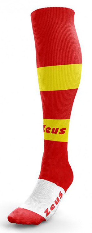 Гетри Zeus CALZA PARMA червоний, жовтий, білий Чол 34-39 Z00069