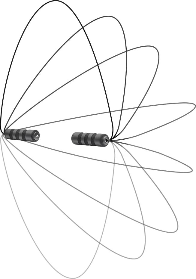 Скакалка Adidas Speed Rope чорний 3 м (ADRP-12234-NL) ADRP-12234-NL