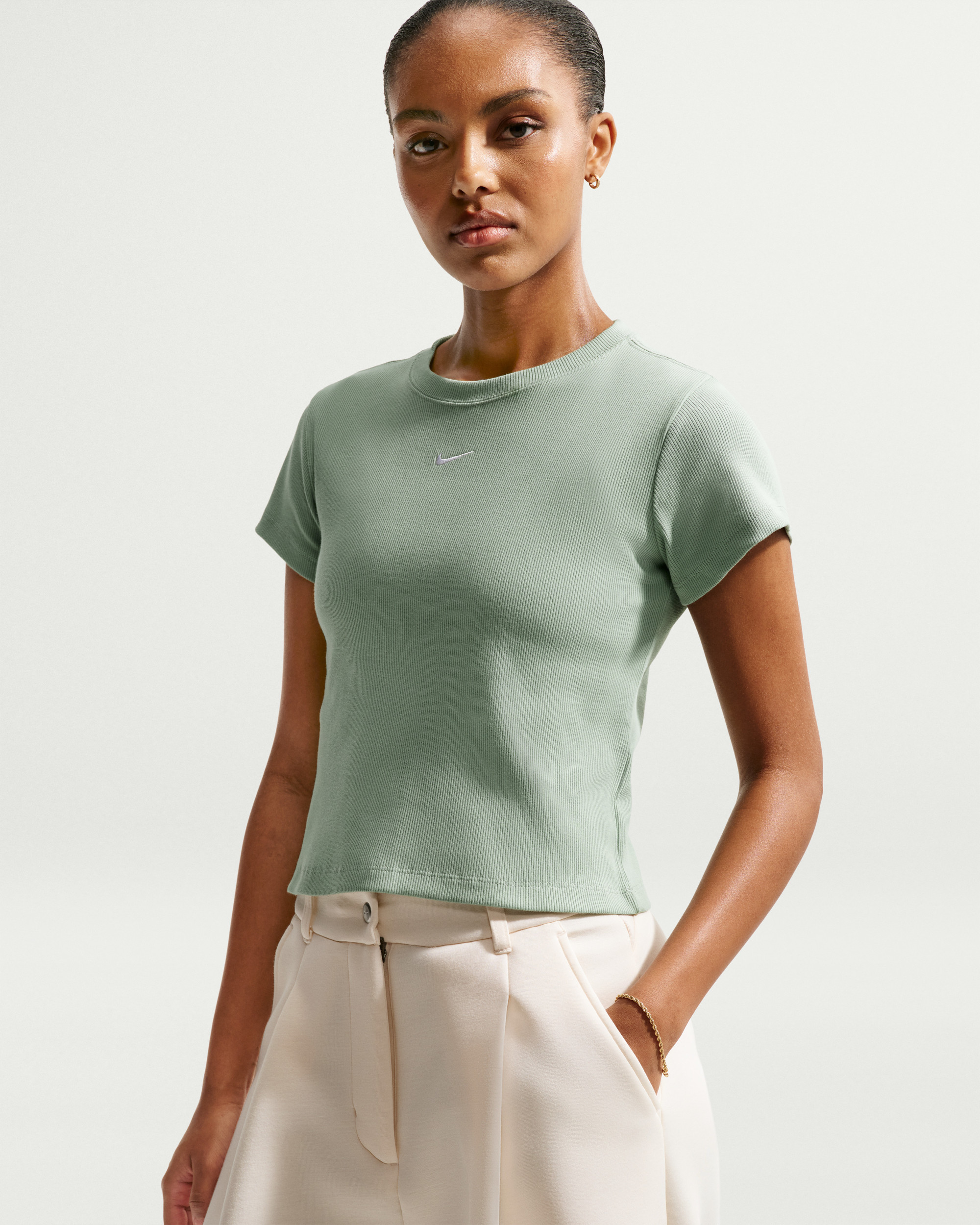 Футболка Nike W NSW RIB TGHT SS TEE HV4994-006