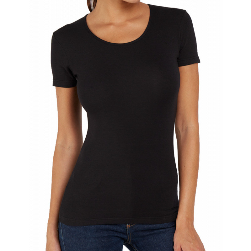 Футболка Kappa T-shirt Mezza Manica Girocollo чорний Жін S K2506 NERO