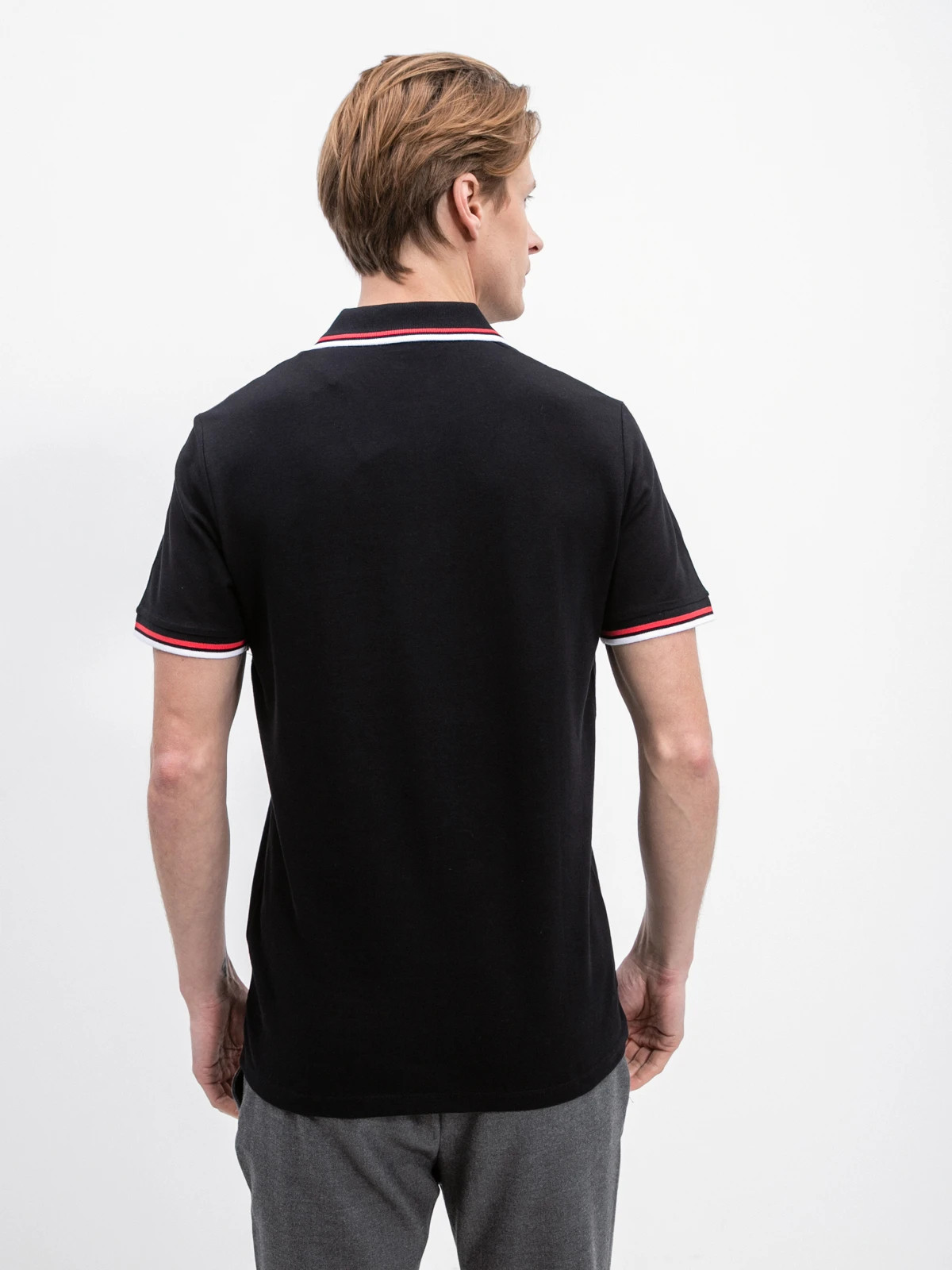 Поло JJATLAS POLO SS 12221012-Black Jack&Jones L Чорний 12221012-Black