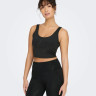 Топ ONPCATE AOP CROP TRAIN BRA TOP 15280805-Black-AOP:w. Heat print ONLY Play XS Чорний 15280805-BLACK-AOP:W. HEA