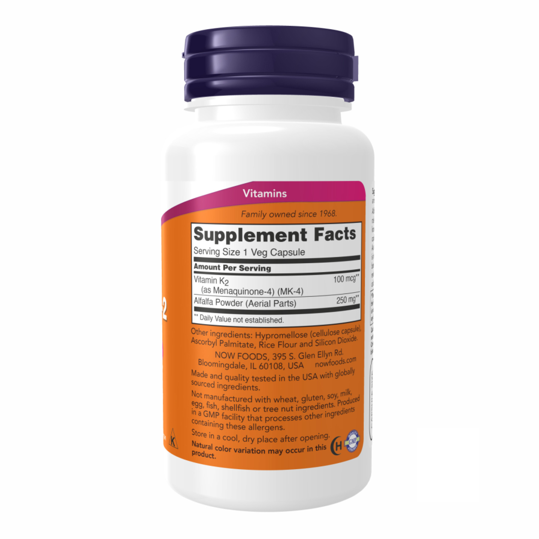 Капсули Vitamin K-2 100mcg - 100 vcaps 2022-10-0460