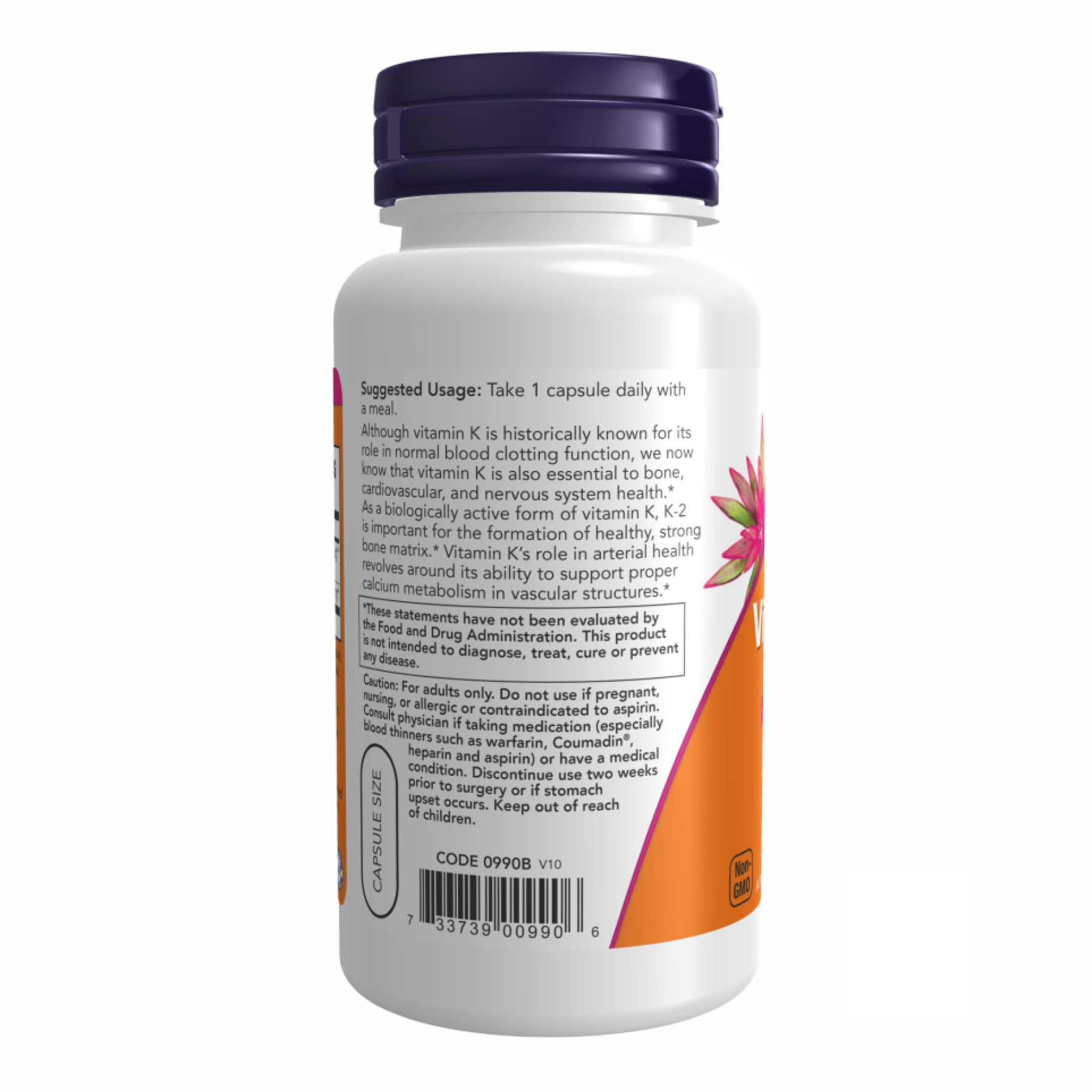 Капсули Vitamin K-2 100mcg - 100 vcaps 2022-10-0460