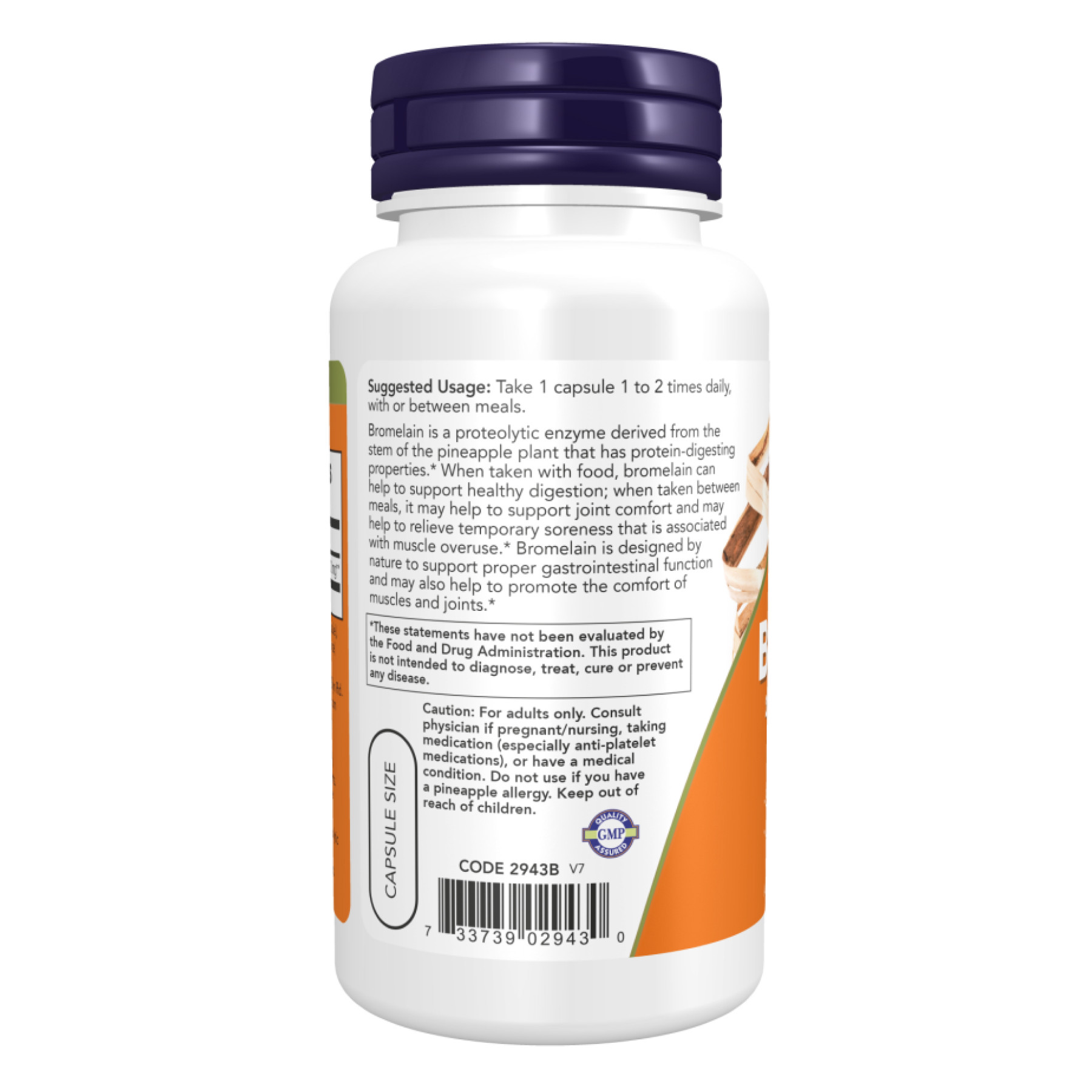 Капсули Bromelain 500mg - 120 vcaps 2022-10-2608