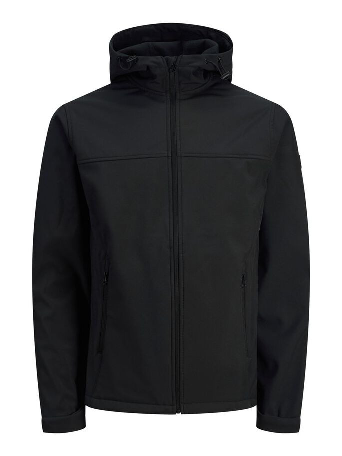 Куртка JJEMARVIN HOOD SOFTSHELL NOOS 12212363-Black Jack&Jones M Чорний 12212363-Black