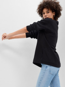 Толстовка CREWNECK LOGO TUNIC SWEATSHIRT 741683-03 GAP L Чорний 741683-03