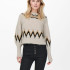 Пуловер ONLSMILA LIFE L/S PULLOVER KNT 15244145-Pumice Stone-Pattern:W. EARTH COLOURS ONLY L Бежевий 15244145-Pumice Stone-Pat