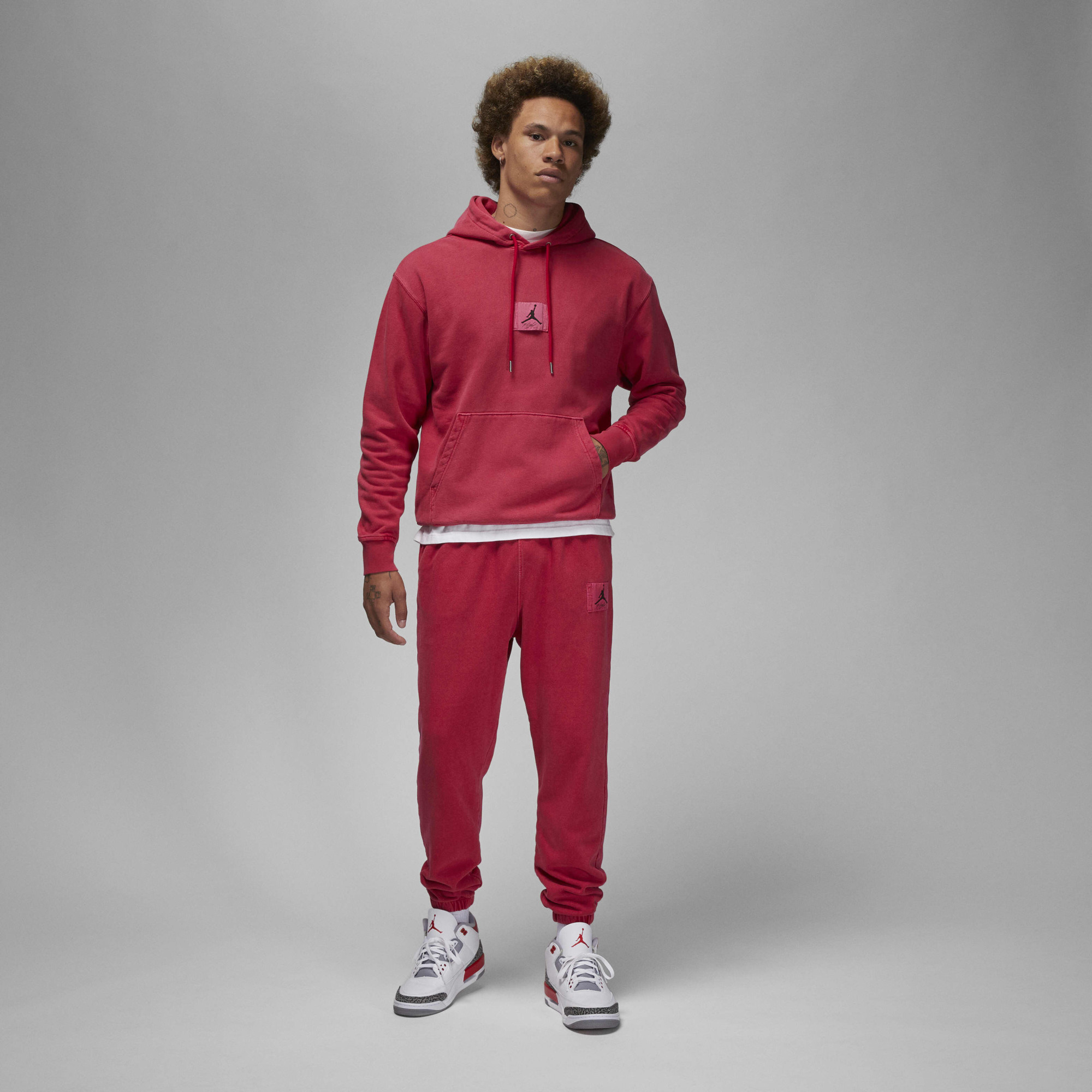 Худі чоловіче Air Jordan Essential Statement Wash Hoodie Red FV7290-619