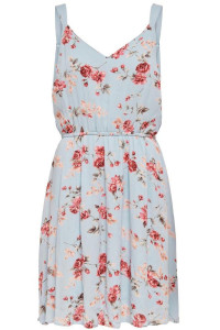 Сукня ONLKARMEN S/L SHORT DRESS AOP WVN NOOS 15157655 Cashmere Blue-ROSE FLOWERS ONLY 34 Блакитний 15157655CASHMEREBLUE-ROSE