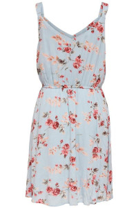 Сукня ONLKARMEN S/L SHORT DRESS AOP WVN NOOS 15157655 Cashmere Blue-ROSE FLOWERS ONLY 34 Блакитний 15157655CASHMEREBLUE-ROSE