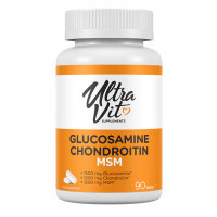 Таблетки Ultravit Glucosamine Chondroitin MSM - 90 tabs 2022-10-0500