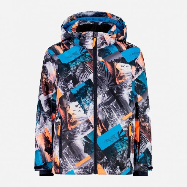 Куртка лижна KID JACKET SNAPS HOOD 39W1924-08ZM CMP 128 Синій 39W1924-08ZM