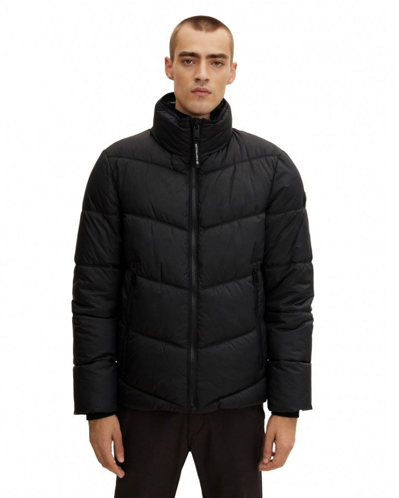 Куртка sporty puffer jacket 1032482-29999 Tom Tailor M Чорний 1032482-29999