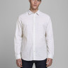 Сорочка JJEPLAIN POPLIN SHIRT L/S AU20 NOOS 12173241 Tango Red Jack&Jones L Білий 12173241TANGORED