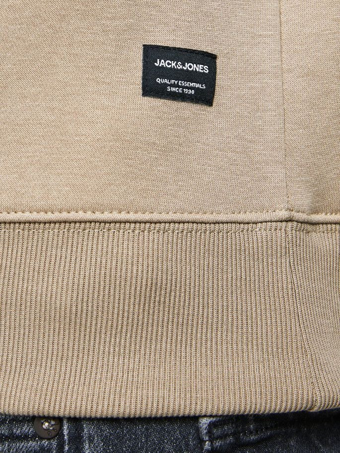 Толстовка JJESOFT SWEAT HOOD NOOS 12161145 Crockery Jack&Jones L Бежевий 12161145Crockery