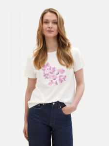 Футболка T-Shirt mit Print 1040544ХХ15221 Tom Tailor L Білий 1040544ХХ15221