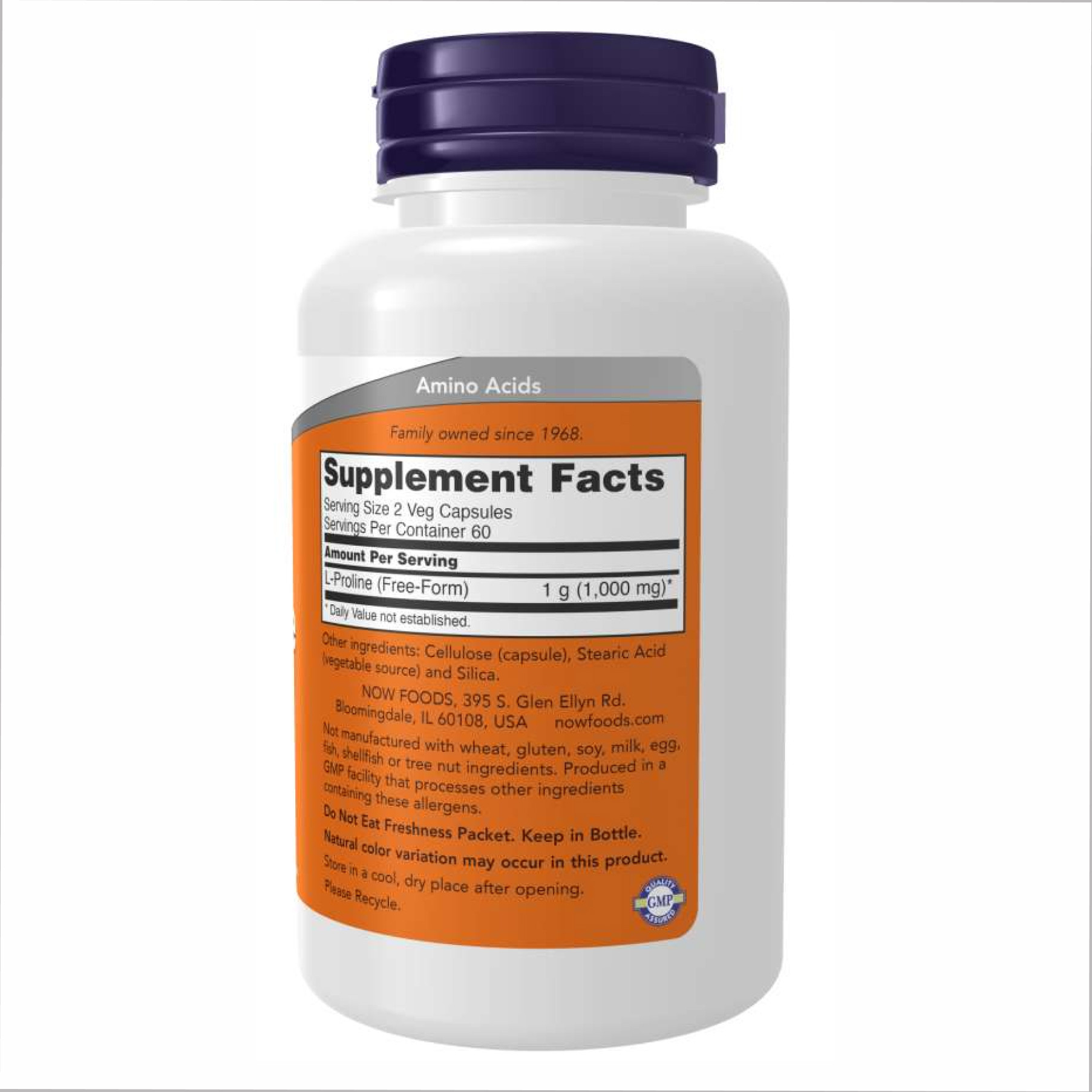 Капсули L-Proline 500mg - 120 vcaps 100-91-5917393-20