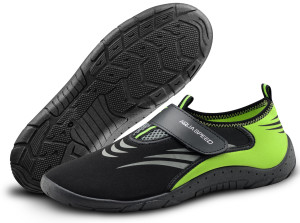 Аквашузи Aqua Speed AQUA SHOE MODEL 27A 7595 чорний, сірий, флуоресцентний жовтий Уні 35 642-27A
