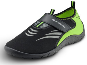 Аквашузи Aqua Speed AQUA SHOE MODEL 27A 7595 чорний, сірий, флуоресцентний жовтий Уні 35 642-27A