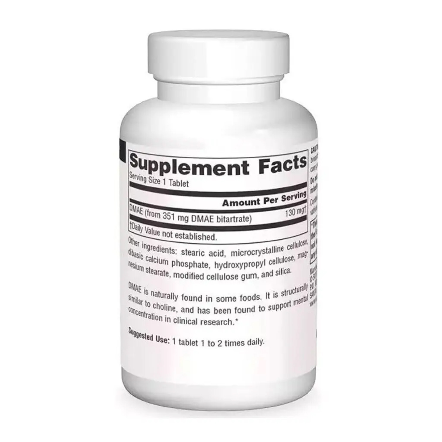 Таблетки Source Naturals DMAE 351mg - 50 tabs 2023-10-4612