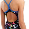 Купальник закритий для дівчат Arena GRAFFITI SWIMSUIT LIGHT DROP B чорний, мультиколор дитячий 140 с 010289-580