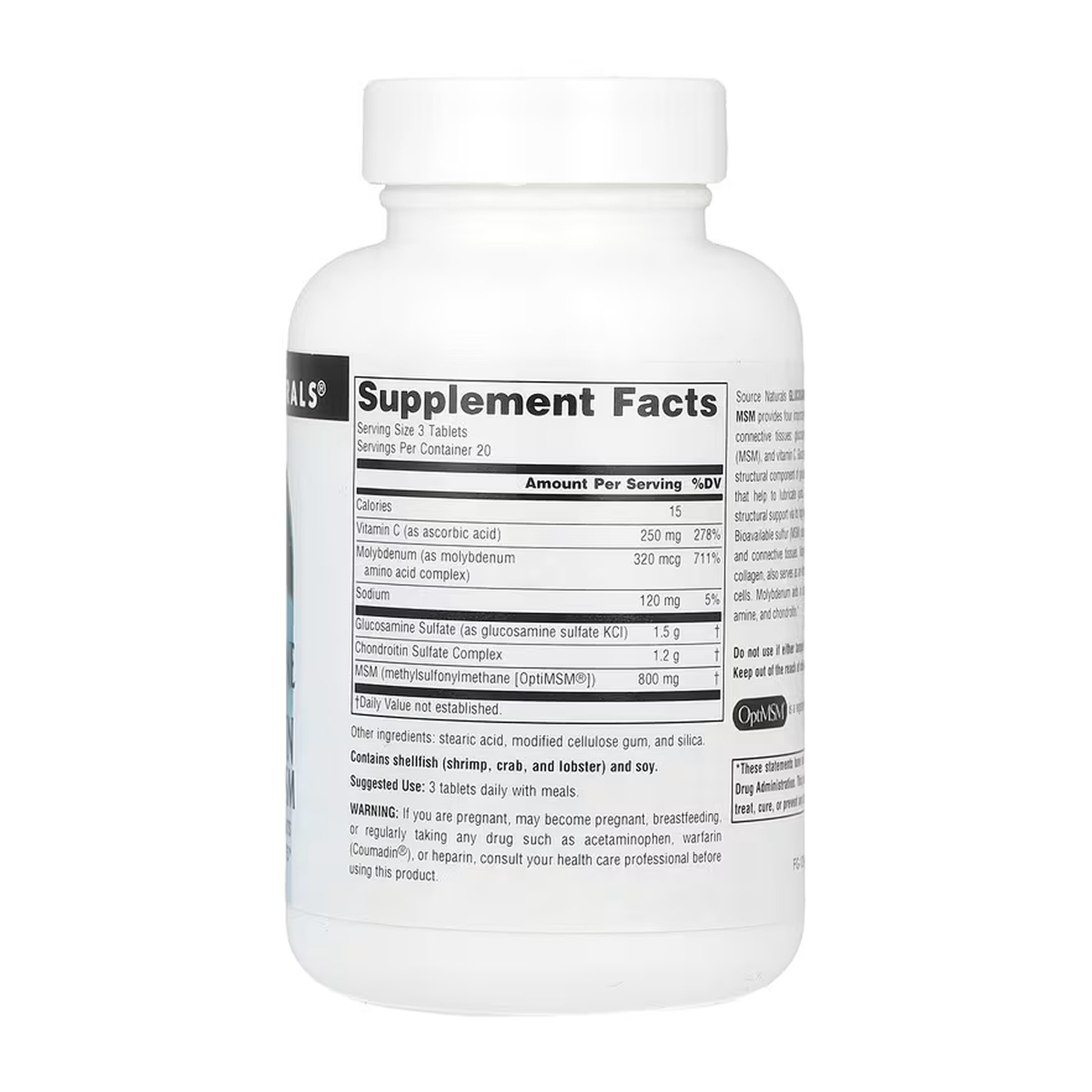 Таблетки Source Naturals Glucosamine Chondroitin Complex with MSM - 60 tabs 2023-10-6144