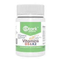 Таблетки Stark Pharm Vitamin D3 & K2 - 120 tabs 2023-10-6916