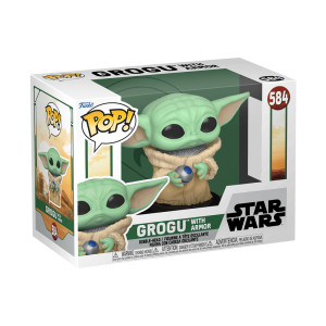 Фігурка Funko POP! GROGU WITH ARMOR / ФАНКО ПОП МАНДАЛОРЕЦ - ГРОГУ 584