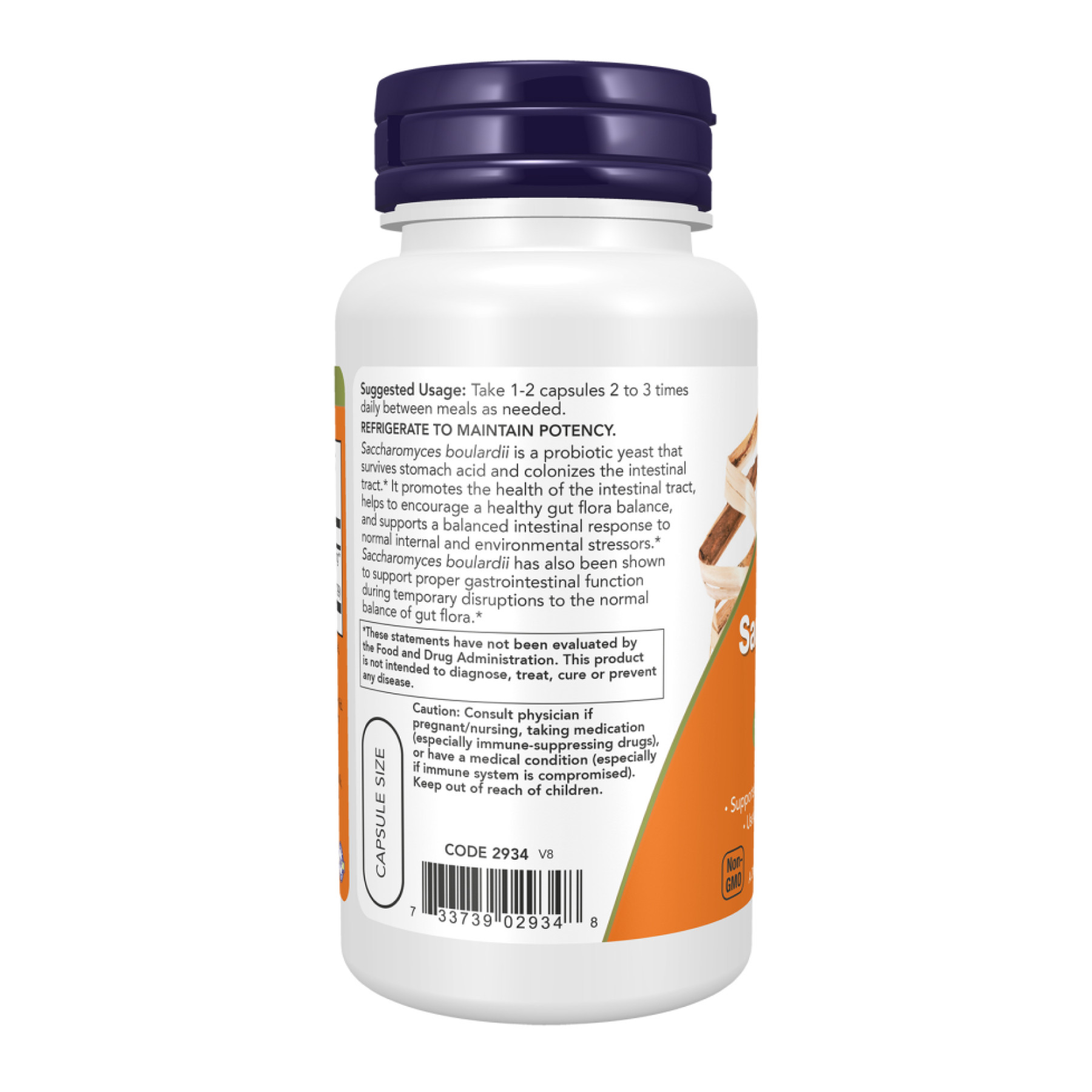 Капсули Now Foods Saccharomyces Boulardii - 120 vcaps 2023-10-4600