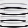 Пов'язка на голову UA W MINI ELASTIC 6PK білий, сірий, чорний Жін One Size 1389932-001