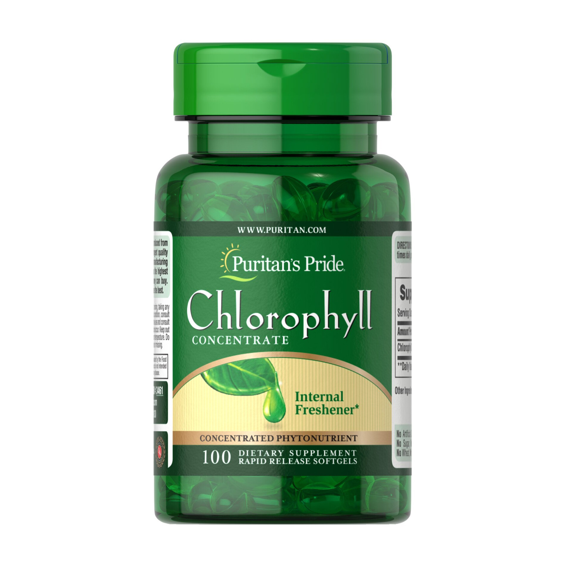 Софт гелеві капсули Puritans Pride Chlorophyll Concentrate 50mg - 100 softgels 2023-10-4580