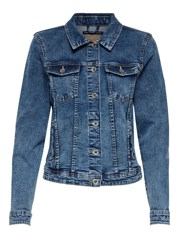 Куртка джинсова ONLTIA LIFE DNM JACKET BB MB BEX02 NOOS 15170682 Medium Blue Denim ONLY 34 Темно-син 15170682MediumBlueDen