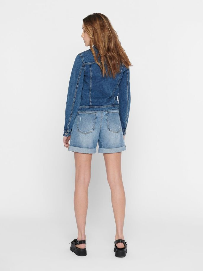 Куртка джинсова ONLTIA LIFE DNM JACKET BB MB BEX02 NOOS 15170682 Medium Blue Denim ONLY 34 Темно-син 15170682MediumBlueDen