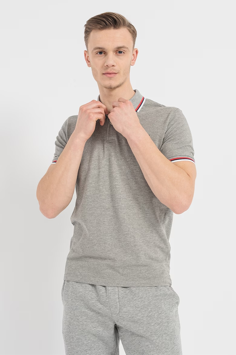 Поло JJATLAS POLO SS 12221012-Light Grey Melange Jack&Jones M Сірий 12221012-Light Grey Melan