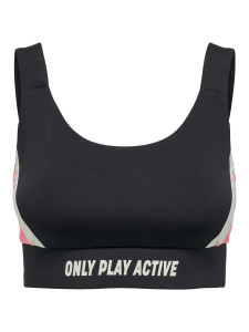 Топ ONPPERI SPORTS BRA 15287813-Black-Detail:w. Sun Kissed Coral ONLY Play M Чорний 15287813-BLACK-DETAIL:W.
