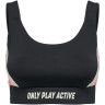 Топ ONPPERI SPORTS BRA 15287813-Black-Detail:w. Sun Kissed Coral ONLY Play M Чорний 15287813-BLACK-DETAIL:W.