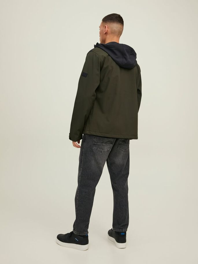 Куртка JJEMARVIN HOOD SOFTSHELL NOOS 12212363-Rosin Jack&Jones M Хакі 12212363-Rosin