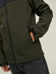 Куртка JJEMARVIN HOOD SOFTSHELL NOOS 12212363-Rosin Jack&Jones M Хакі 12212363-ROSIN