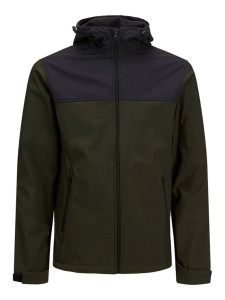 Куртка JJEMARVIN HOOD SOFTSHELL NOOS 12212363-Rosin Jack&Jones M Хакі 12212363-ROSIN