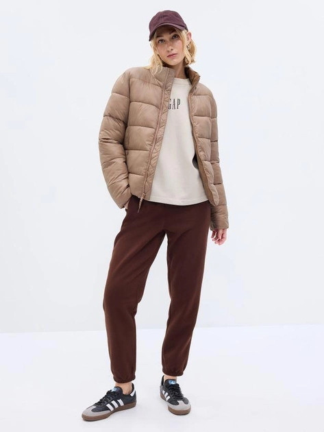 Куртка LIGHTWEIGHT LOGO PUFFER JACKET 724309-00 GAP M Бежевий 724309-00