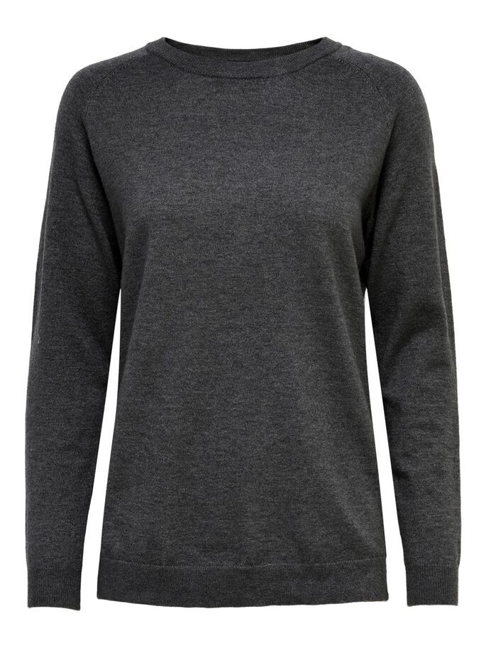 Пуловер ONLYOUNGER L/S PULLOVER KNT 15238340-Dark Grey Melange ONLY M Темно-сірий 15238340-Dark Grey Melang
