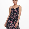Сукня ONLKARMEN S/L SHORT DRESS AOP WVN NOOS 15157655 Night Sky-ROSE FLOWERS ONLY 34 Темно-синій 15157655NIGHTSKY-ROSE FLO