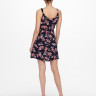 Сукня ONLKARMEN S/L SHORT DRESS AOP WVN NOOS 15157655 Night Sky-ROSE FLOWERS ONLY 34 Темно-синій 15157655NIGHTSKY-ROSE FLO