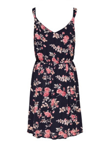 Сукня ONLKARMEN S/L SHORT DRESS AOP WVN NOOS 15157655 Night Sky-ROSE FLOWERS ONLY 34 Темно-синій 15157655NIGHTSKY-ROSE FLO