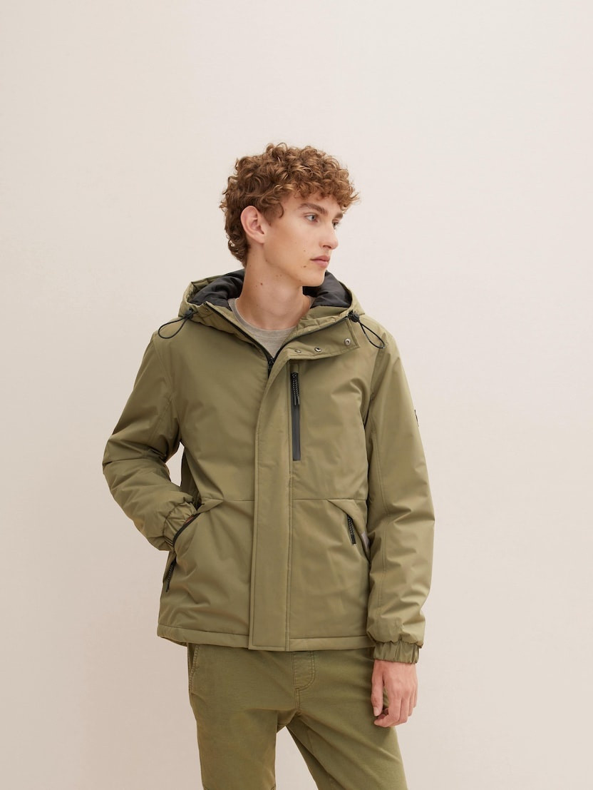 Куртка technical jacket 1032432-10415 Tom Tailor L Хакі 1032432-10415