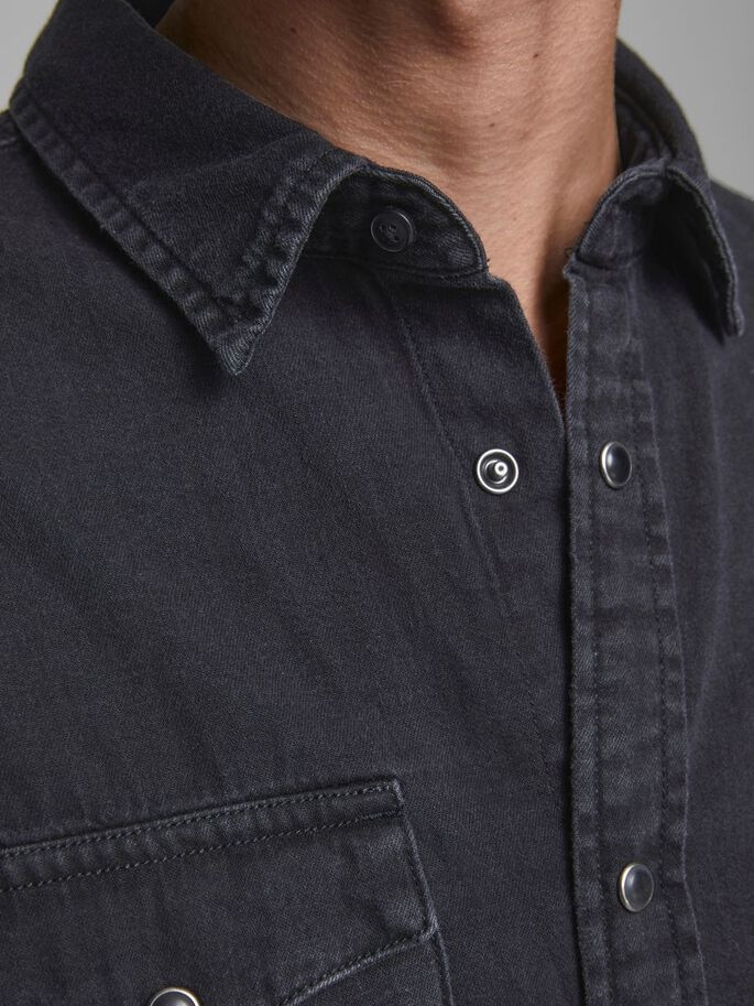 Сорочка JJESHERIDAN SHIRT L/S NOOS 12138115 Black Denim Jack&Jones L Чорний 12138115BLACKDENIM